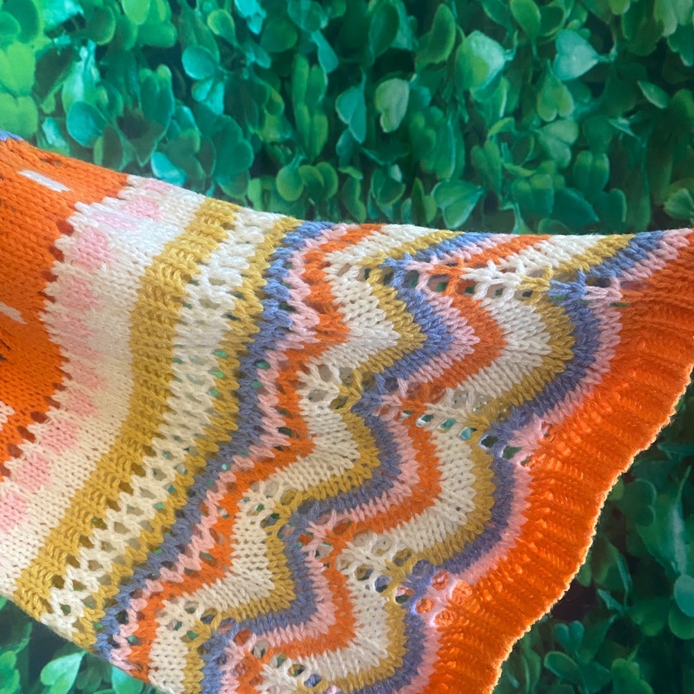 Shein - Colorful Crochet Knit Sweater(curvy size) - Picture 5 of 9